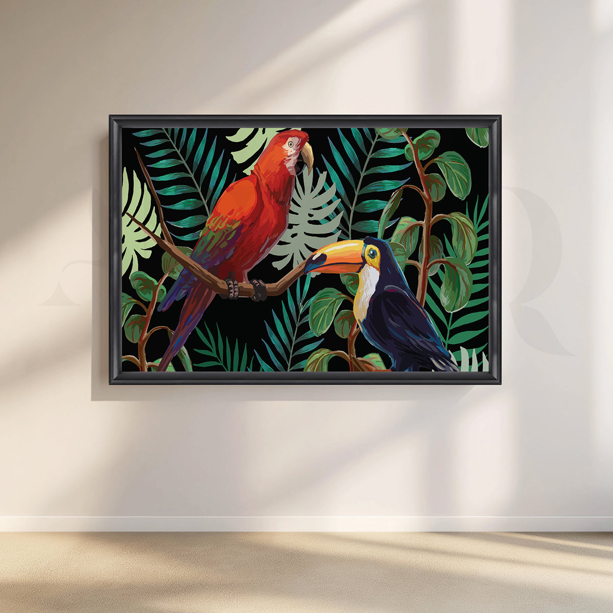 Tropical Harmony Canvas Artwork – Asha Art Studio – Image 3
