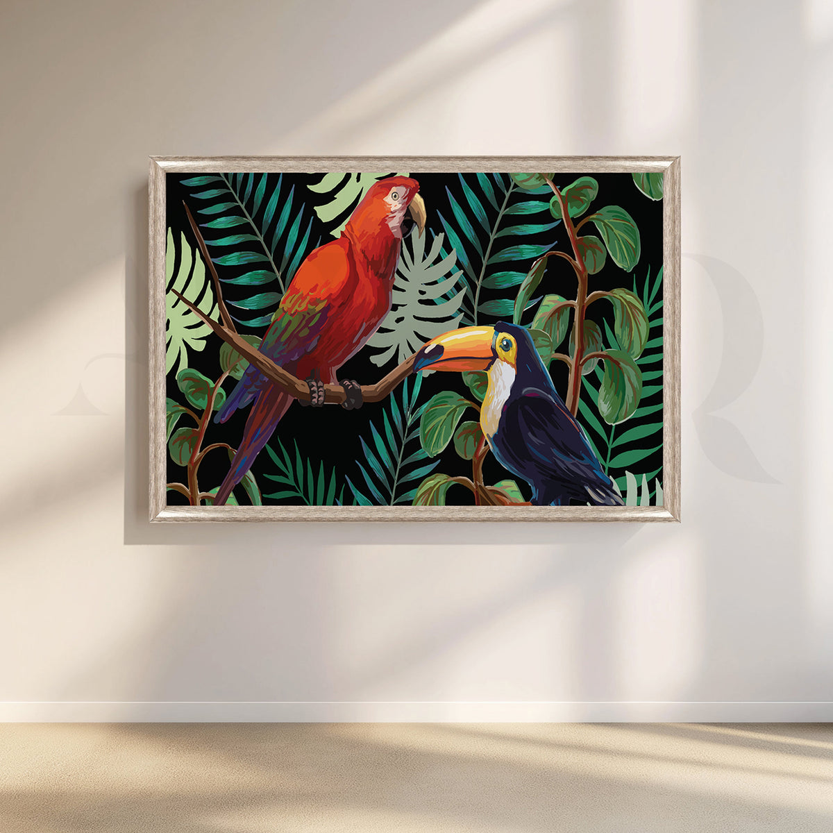Tropical Harmony Canvas Artwork – Asha Art Studio – Image 4