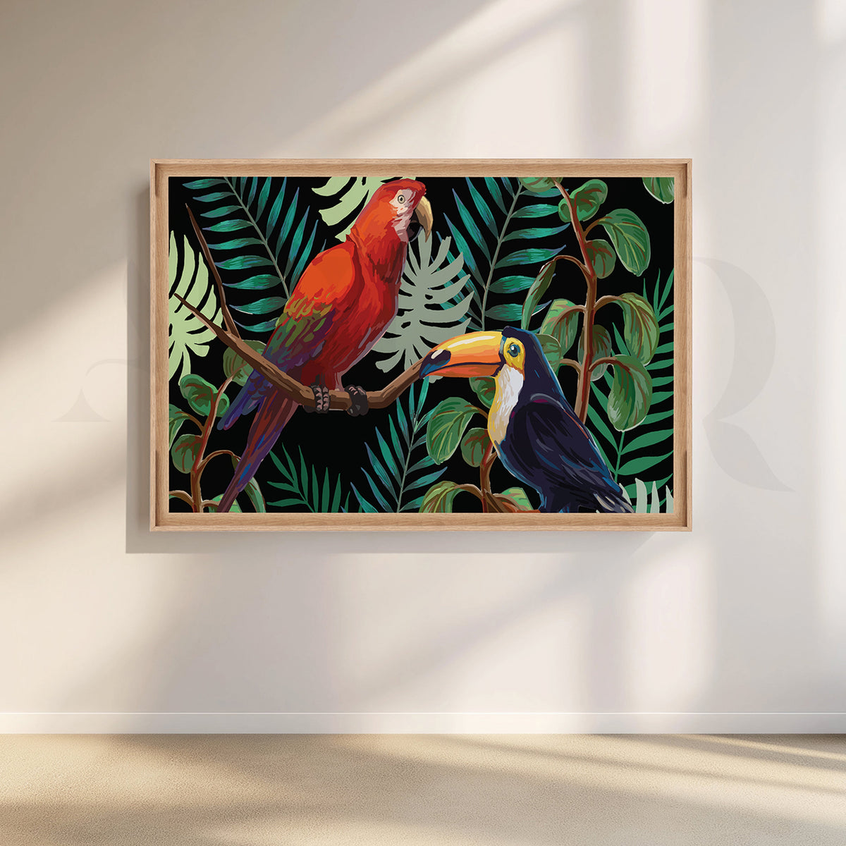 Tropical Harmony Canvas Artwork – Asha Art Studio – Image 5