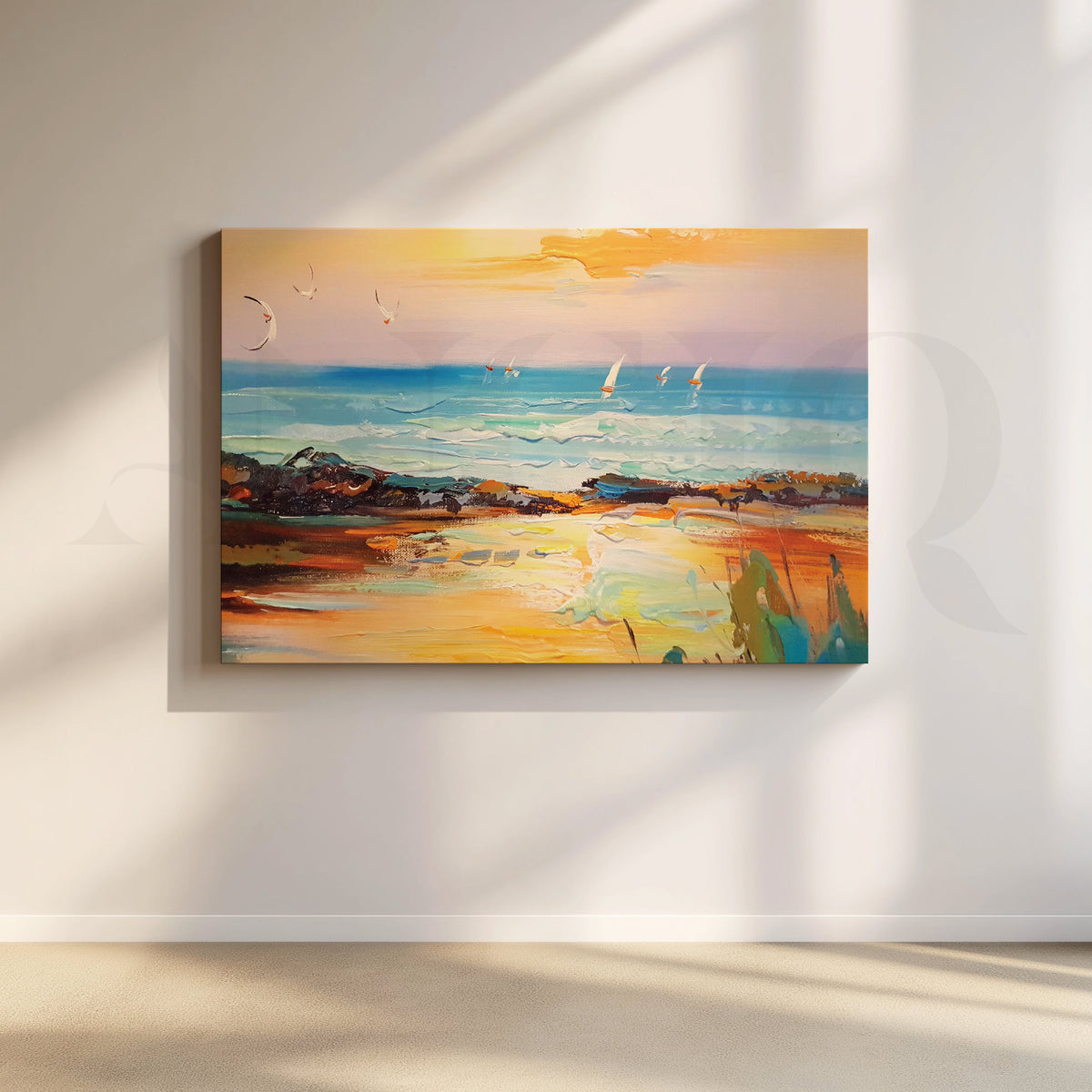Tropical Paradise Canvas Artwork – Asha Art Studio