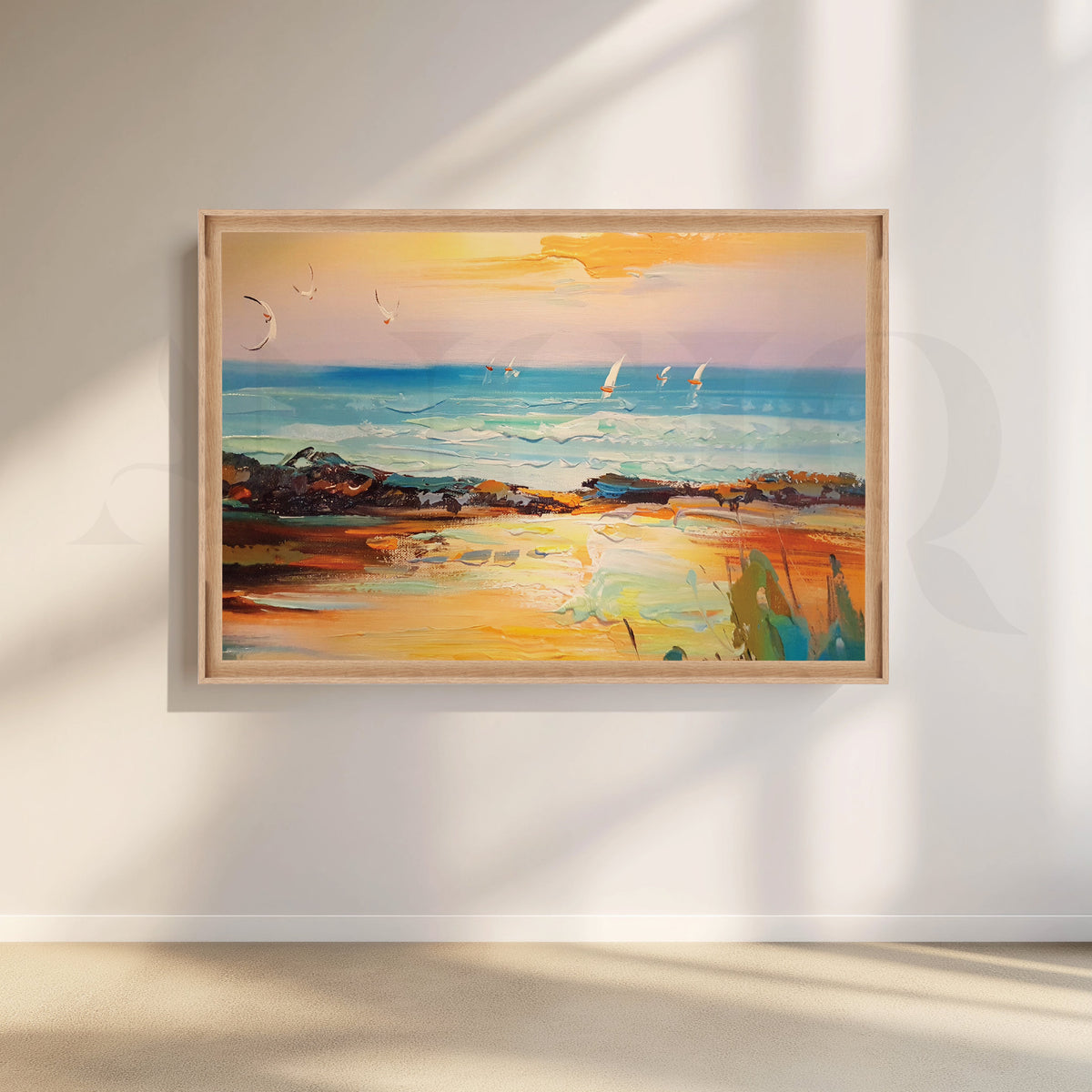 Tropical Paradise Canvas Artwork – Asha Art Studio – Image 5