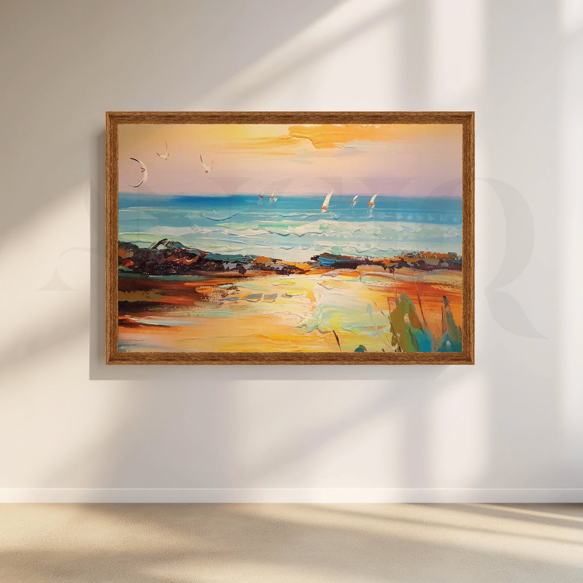 Tropical Paradise Canvas Artwork – Asha Art Studio – Image 6